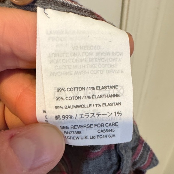 J. Crew Gray and Red Plaid Button-Down Shirt - Picture 3 of 4